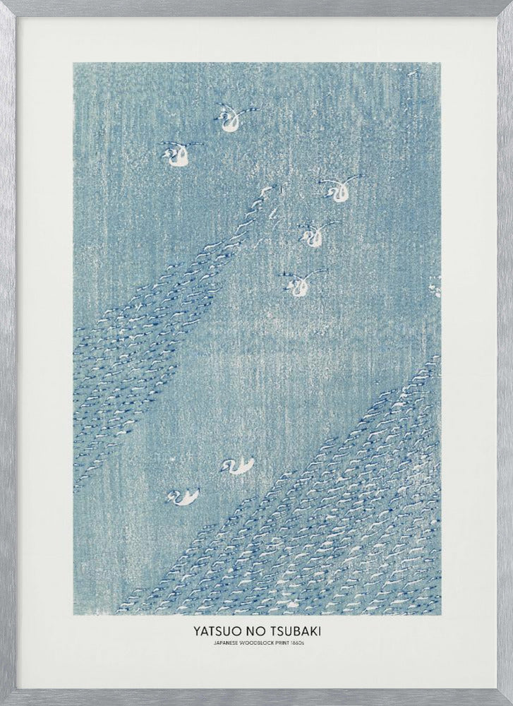 Japanese Woodblock Print 1860s | Poster - Silver Frame Interior