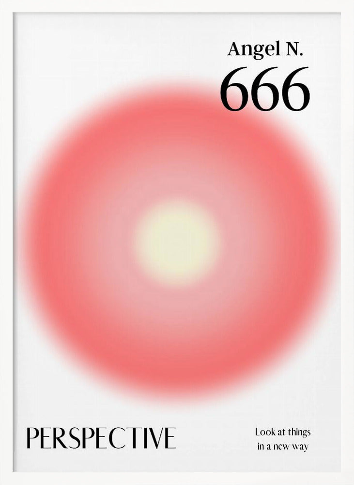 Angel Number 666 | Poster - White Frame Interior