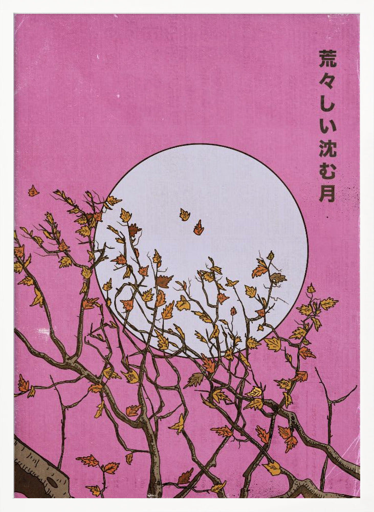 The Wild Setting Moon | Poster - White Frame Interior