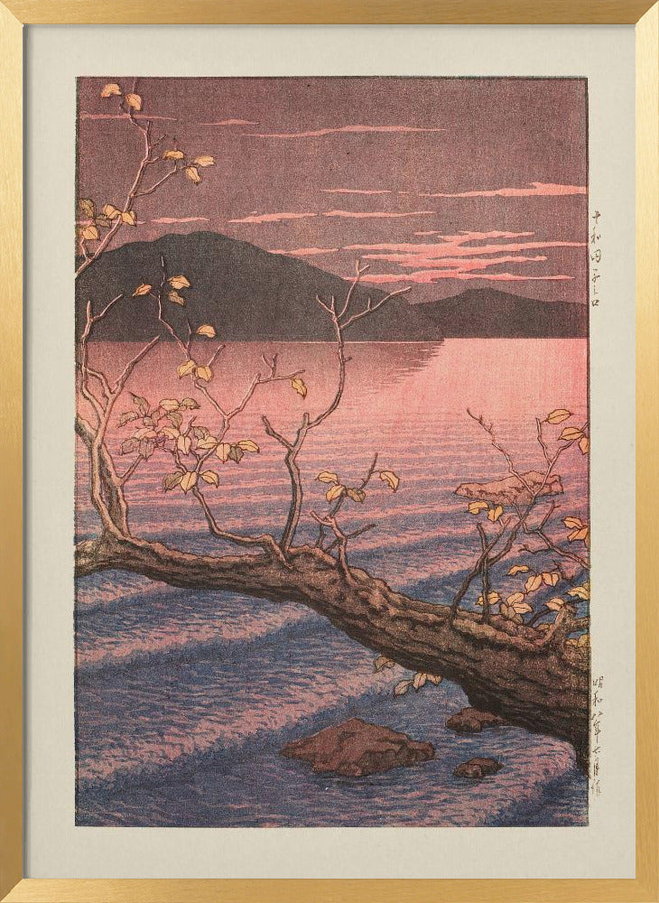Towadako Noguchi (towada Lake Aomori) (1932) | Poster - Gold Frame Interior