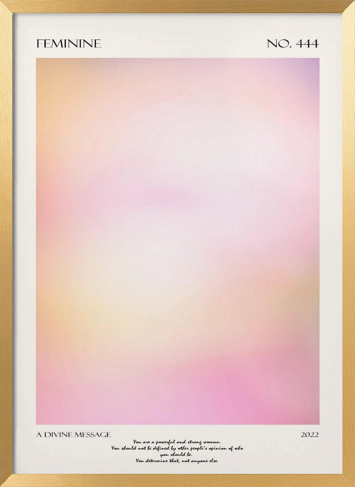 Feminie | Poster - Gold Frame Interior