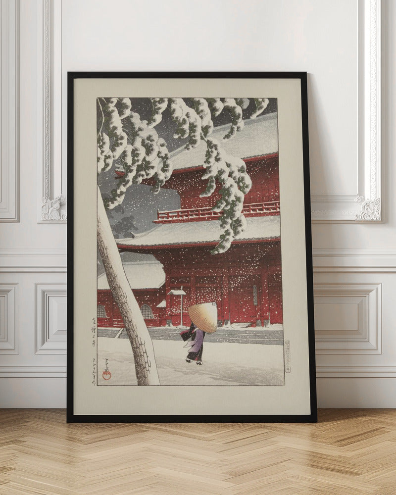 Het Zojo Heiligdom In Shiba (1925) By Kawase Hasui and Watanabe Shōzaburō | Poster - Room Interior 1