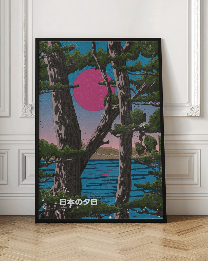 Japan Landscape Sunset | Poster - Room Interior 1