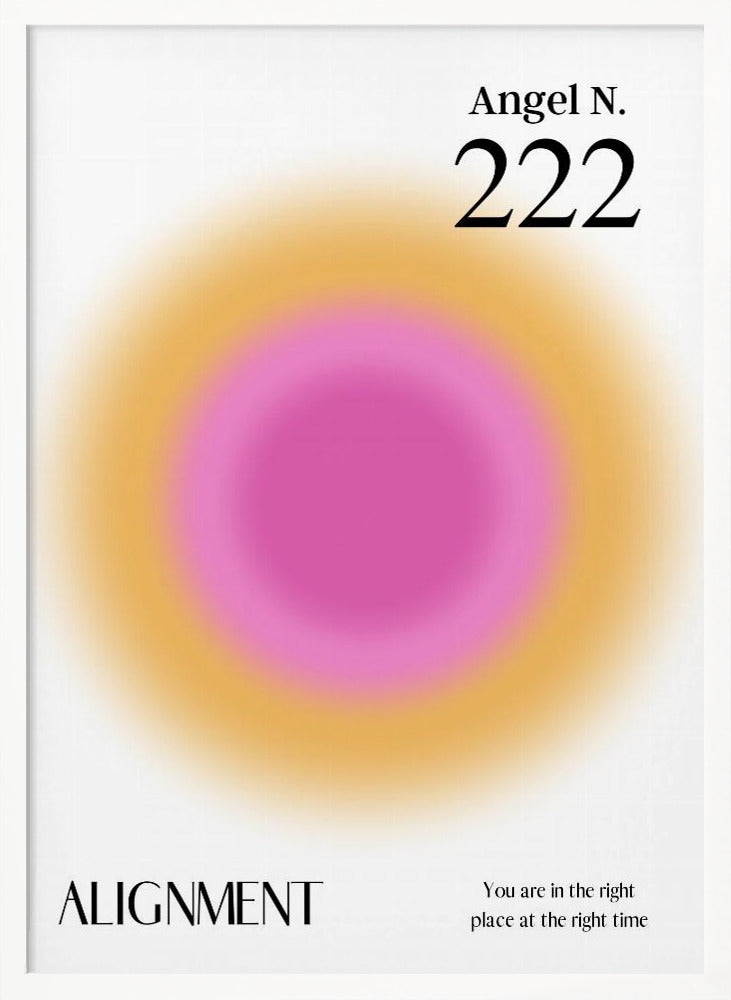 Angel Number 222 | Poster - White Frame Interior