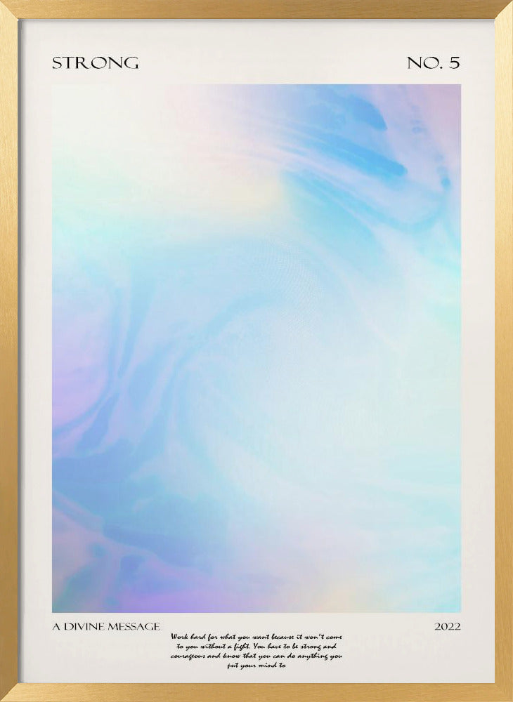 Strong Devine | Poster - Gold Frame Interior