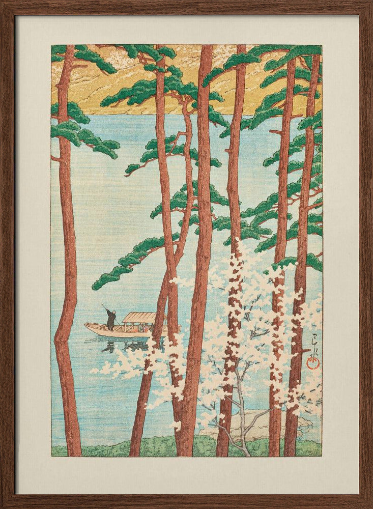 Haru No Arashiyama (spring In Arashiyama) (1934) | Poster - Walnut Frame Interior