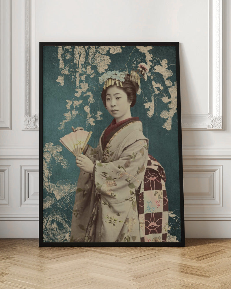 Young Woman With Fan | Poster - Room Interior 1