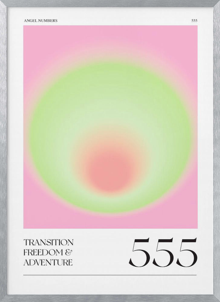 Radiant Transition | Poster - Silver Frame Interior