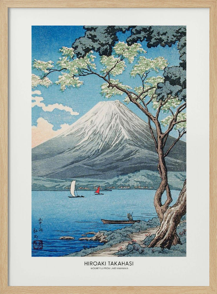 Mount Fuji From Lake Yamanaka | Poster - Wood Frame Interior