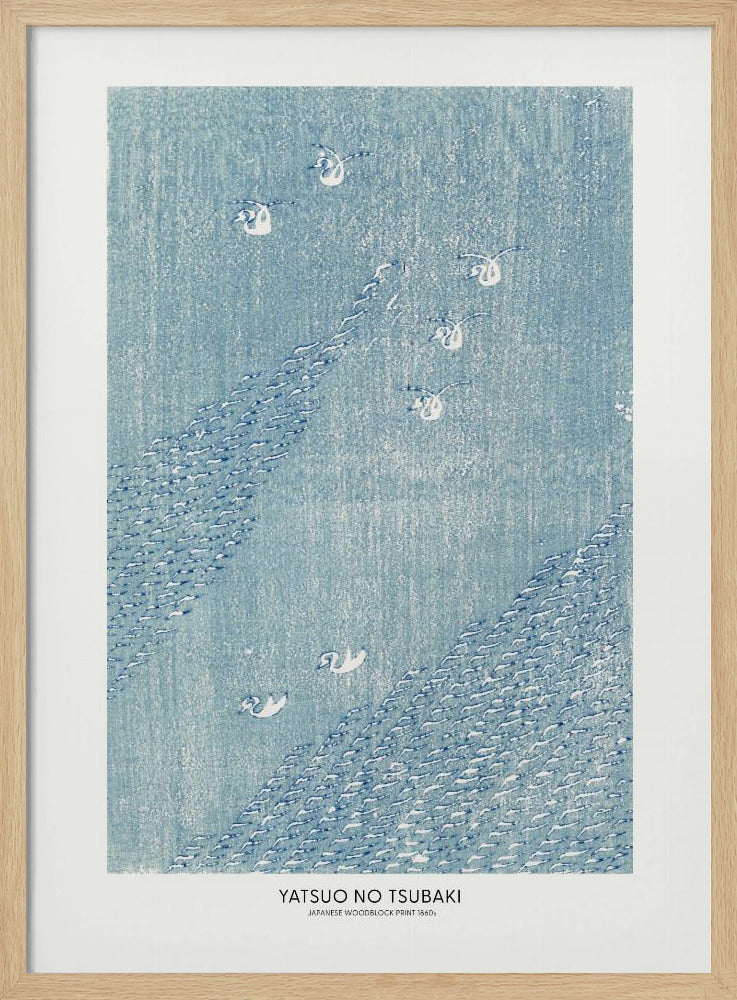 Japanese Woodblock Print 1860s | Poster - Wood Frame Interior