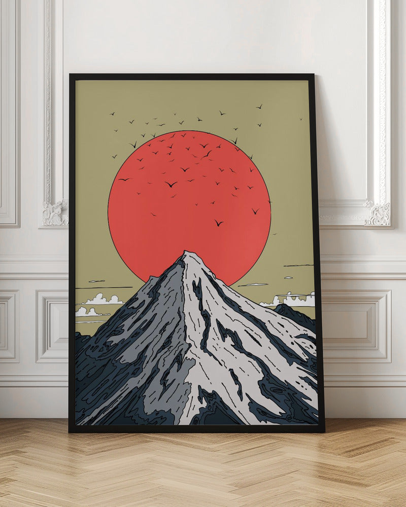 Snow Capped Mountain | Poster - Room Interior 1