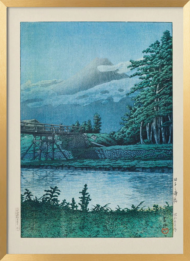 Tago No Ura Hashi (tagonoura Bridge) (1930) | Poster - Gold Frame Interior