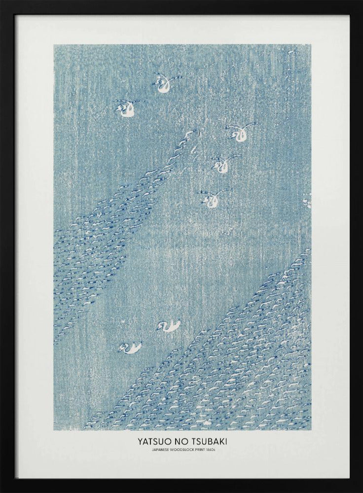 Japanese Woodblock Print 1860s | Poster - Black Frame Interior