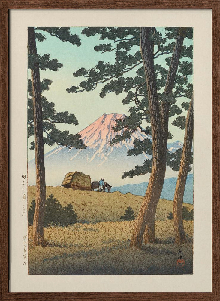 Tago No Ura No Yube (1940) | Poster - Walnut Frame Interior