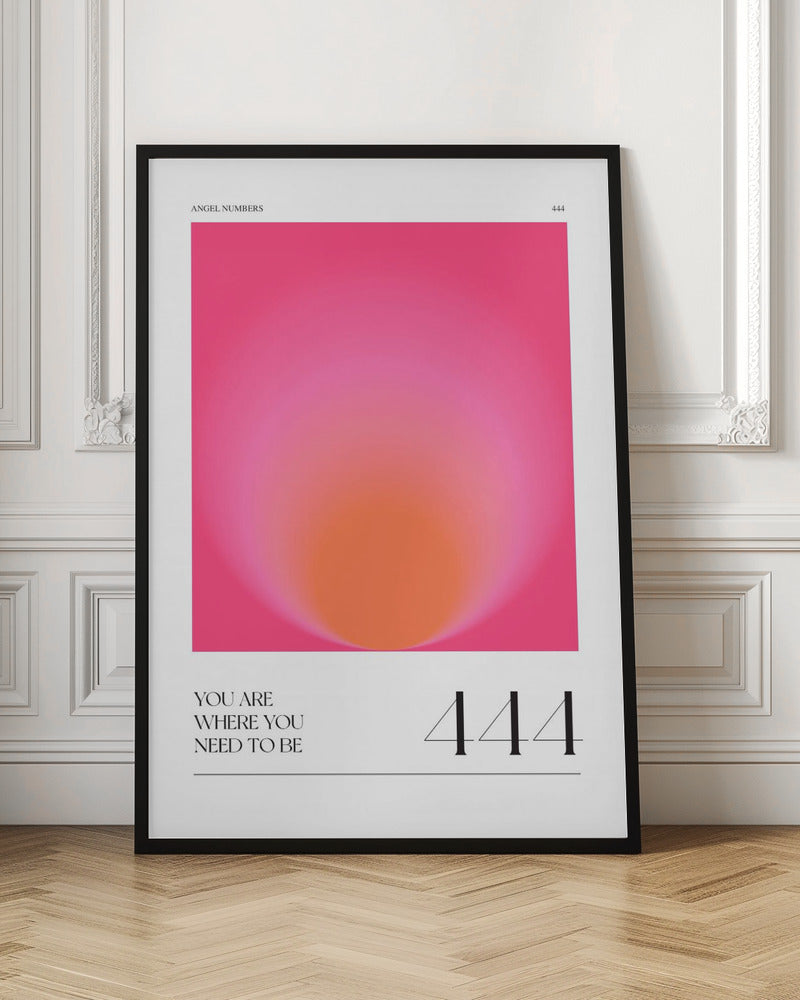 Gradient with Shades of Pink and Orange | Poster - Room Interior 1