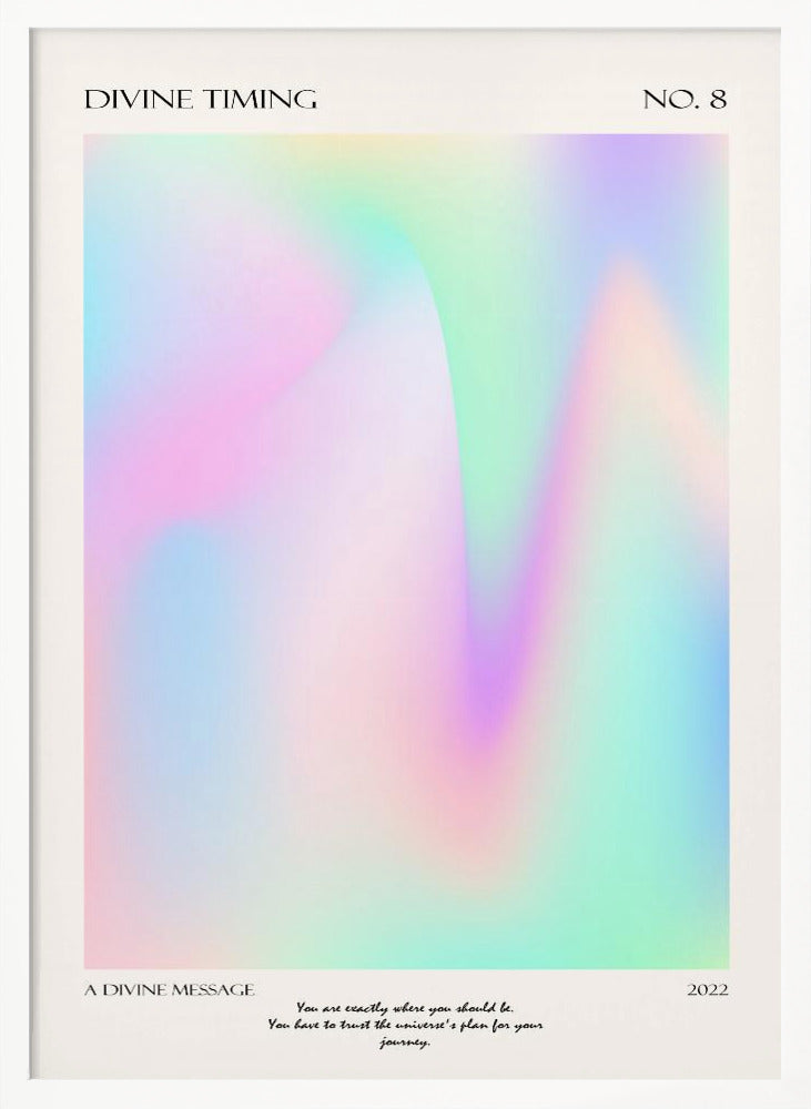 Divine Timing | Poster - White Frame Interior