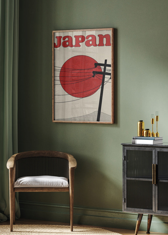 Retro Japan Travel Poster | Poster - Room Interior 2
