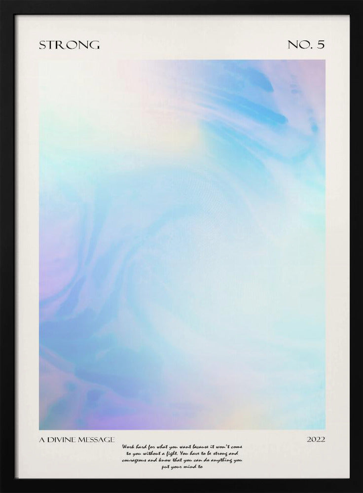 Strong Devine | Poster - Black Metal Frame Interior