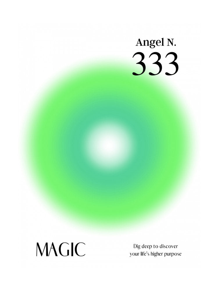 Angel Number 333 | Poster - Passepartout