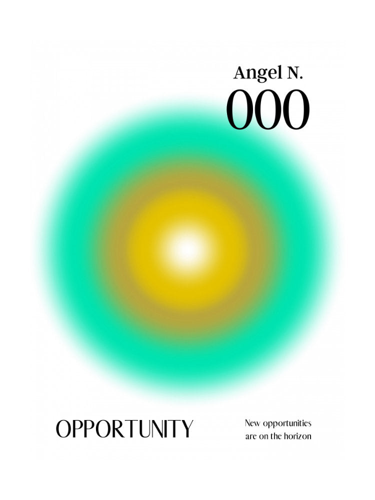 Angel Number 000 | Poster - Passepartout