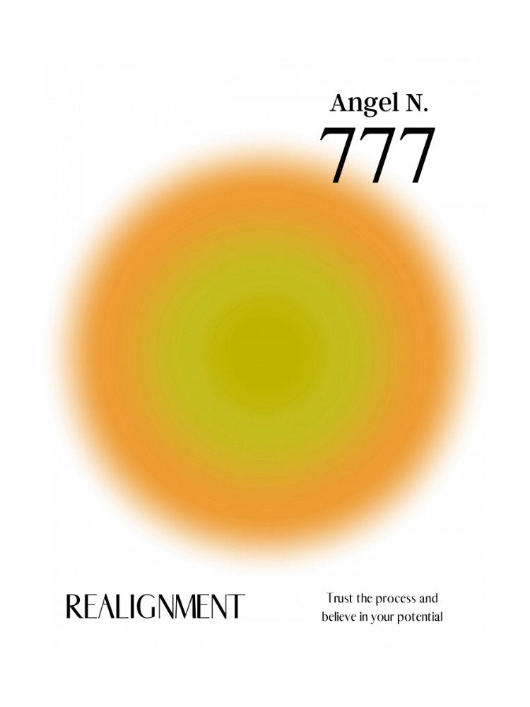 Angel Number 777 | Poster - Passepartout