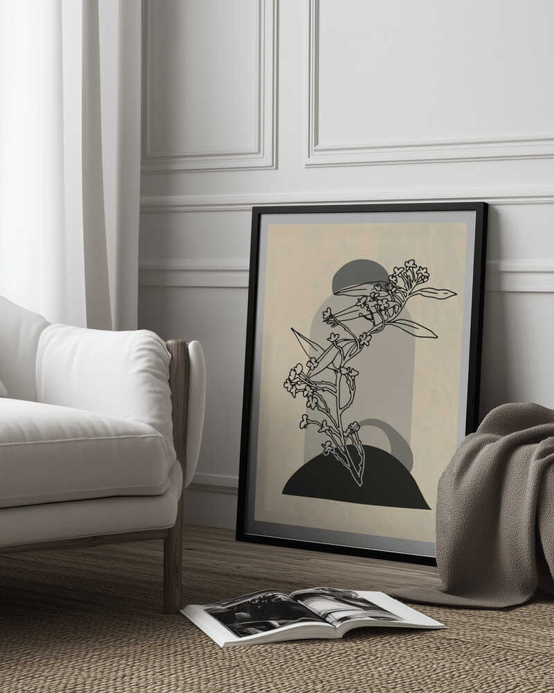 Abstrakte Blume 5 | Poster