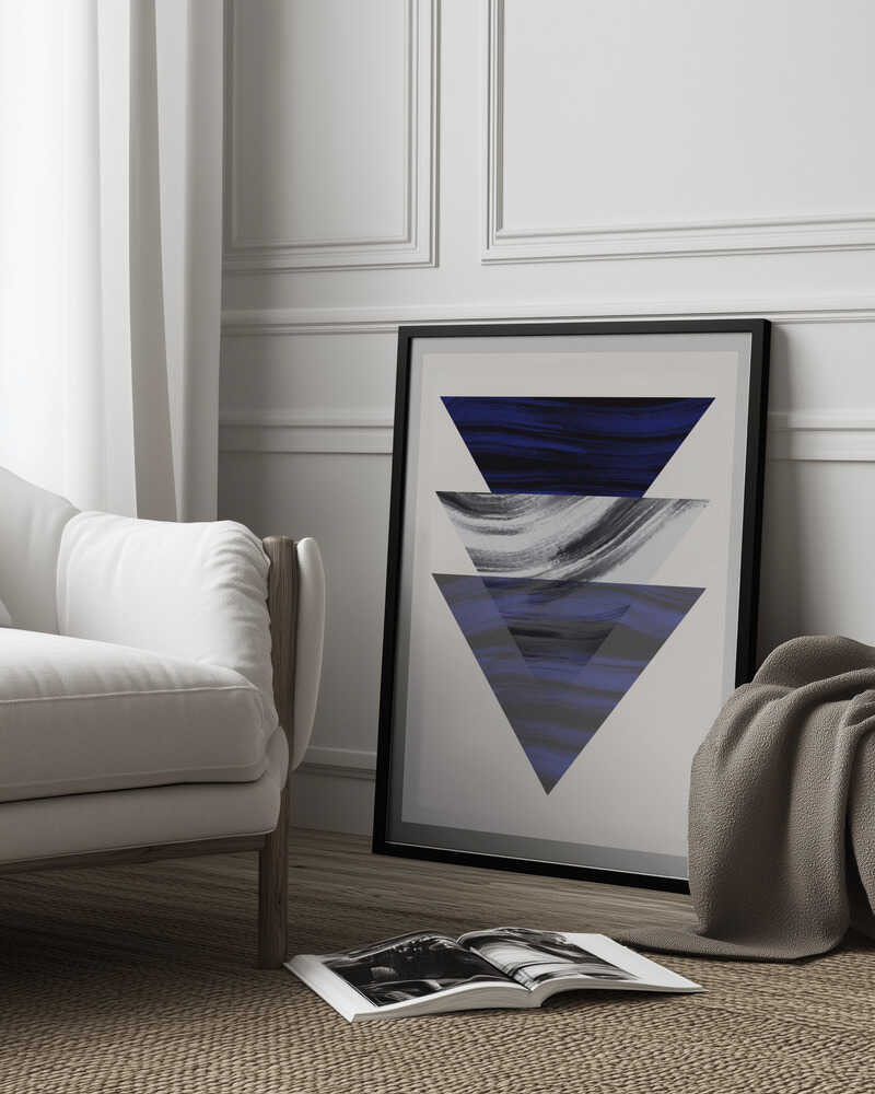 Drei geometrische Dreiecke | Poster
