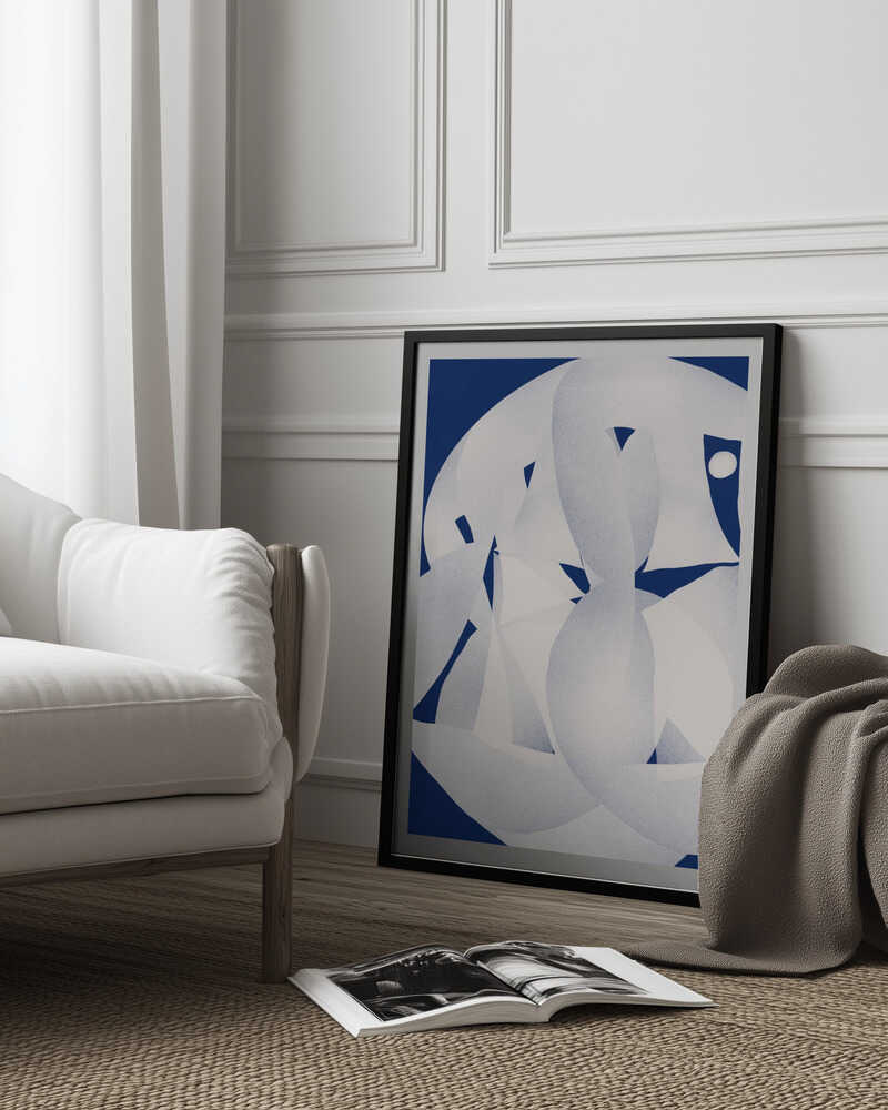 Sculpture en papier abstraite | Affiche