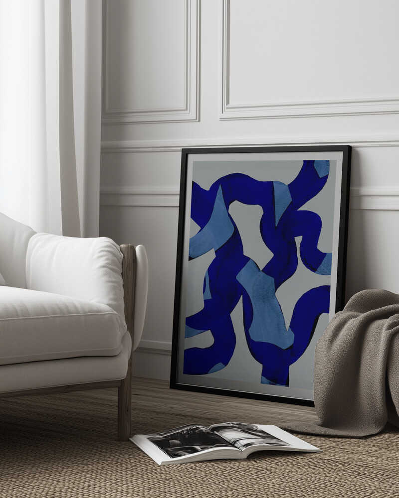 Abstrakte Pinselstriche 65X | Poster