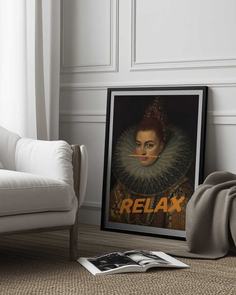 Peinture à l'huile modifiée relaxante | Affiche