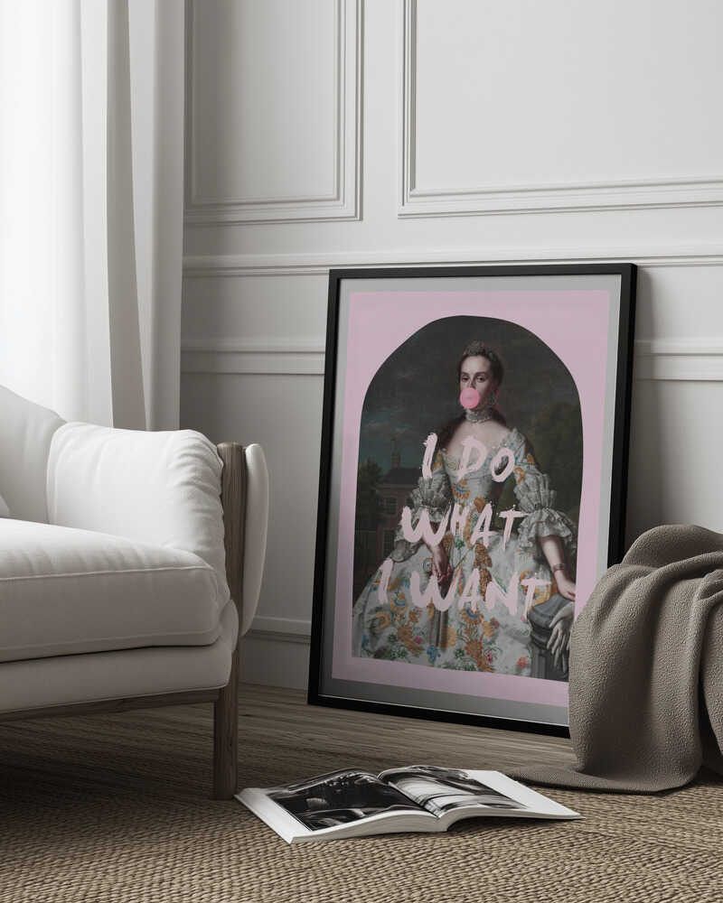 PINK I DO WHAT I WANT MAXIMALIST ART | Poster