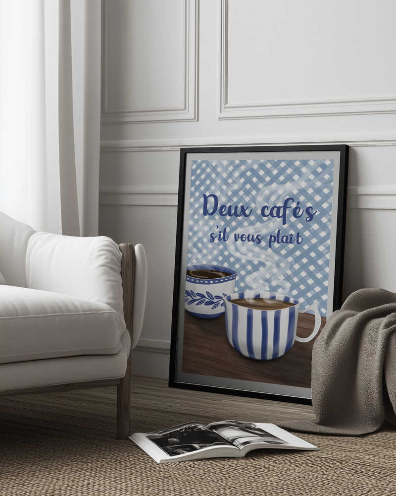 Zwei Kaffees bitte | Poster