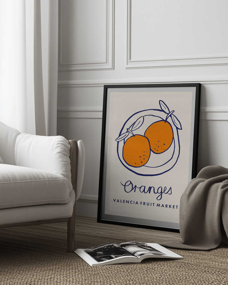 Art culinaire - Oranges du marché de Valence | Affiche