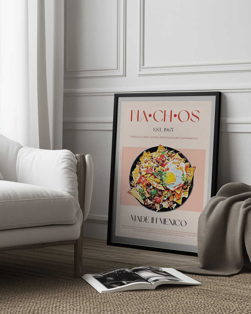 Colorful Mexican Nachos | Poster