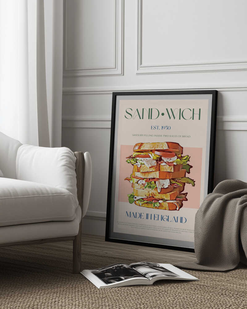 Classic Sandwich Made In England | Poster