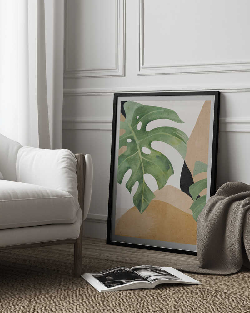 Abstract Art Tropical Leaves | Poster