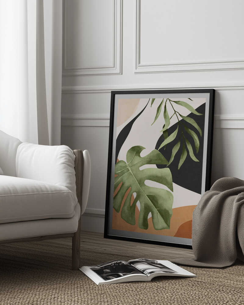 Abstract Art Tropical Leaves 23 | Poster