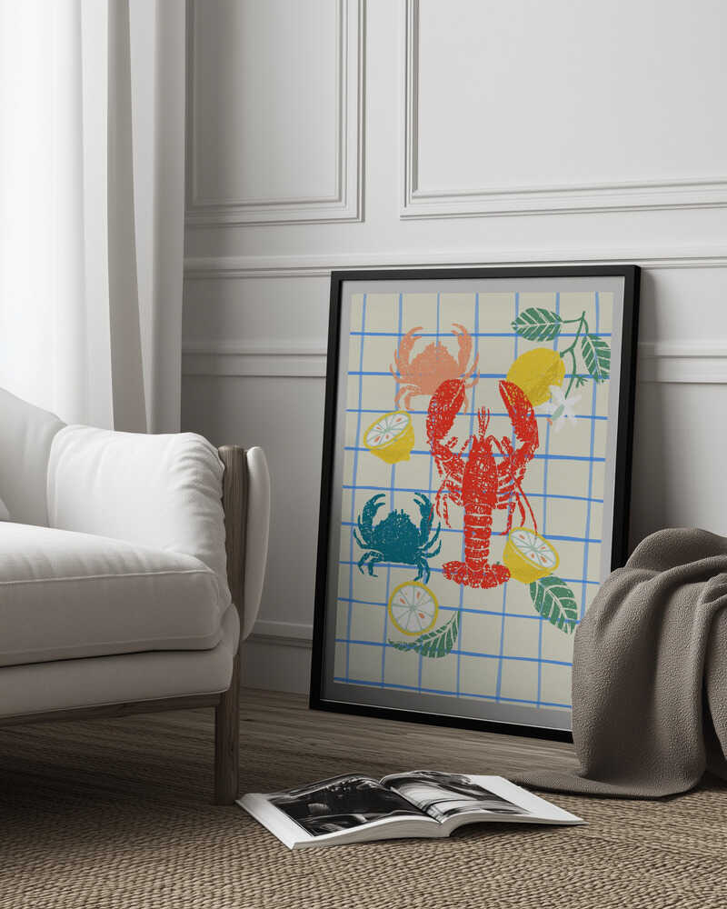 Lobster and lemons | Poster