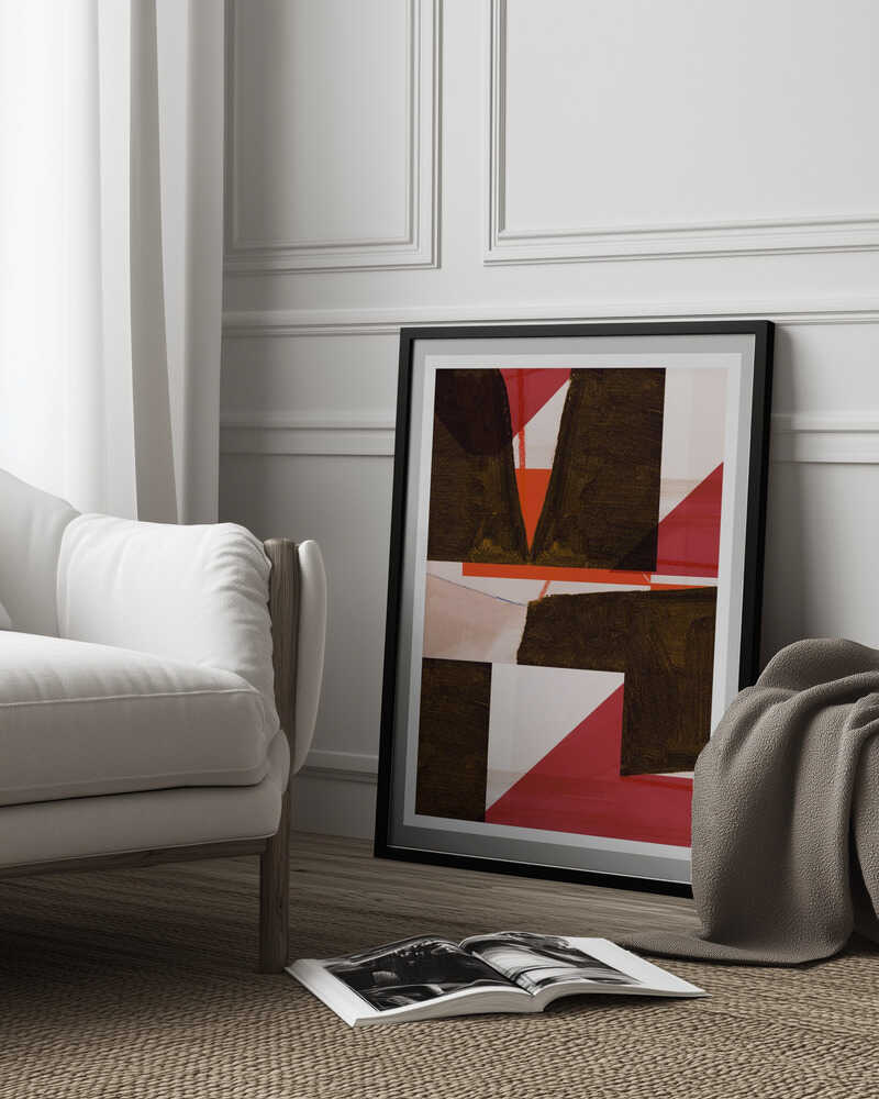 Farbenfrohe, markante geometrische Formen | Poster