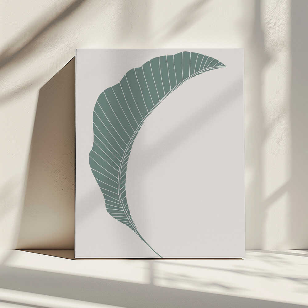 Vert feuille de bananier | Toile