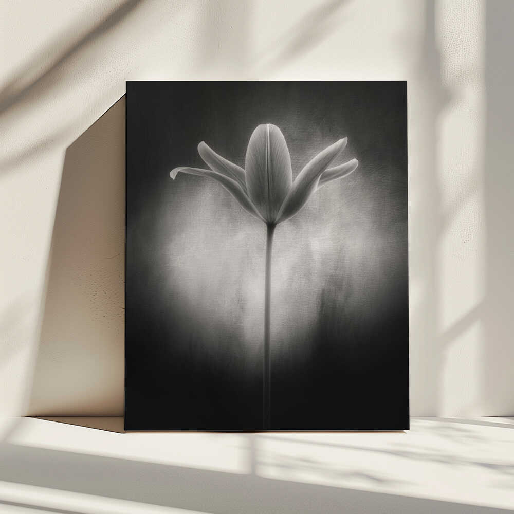 Tulip in black and white | Canvas