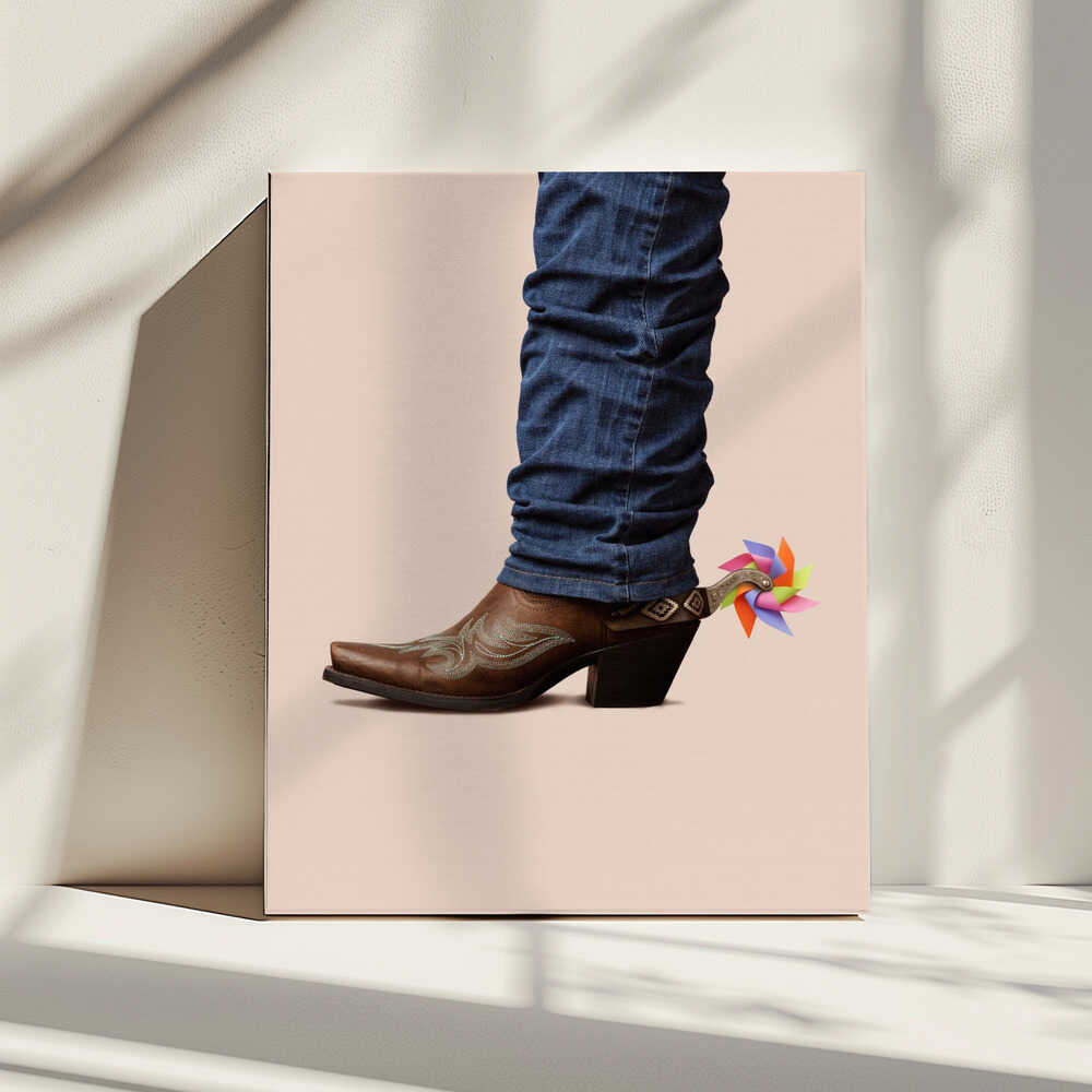 Cowboy pas sérieux | Toile