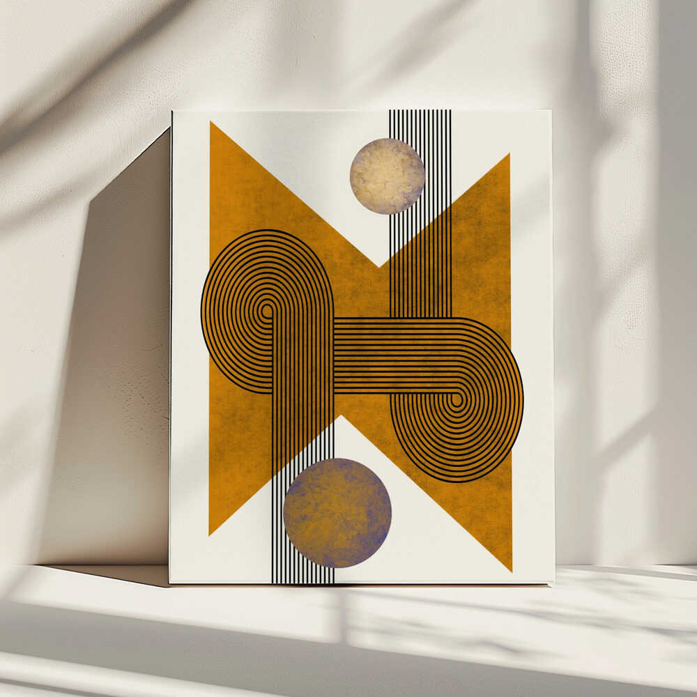 Textured Mid Century Composition 4 | Canvas