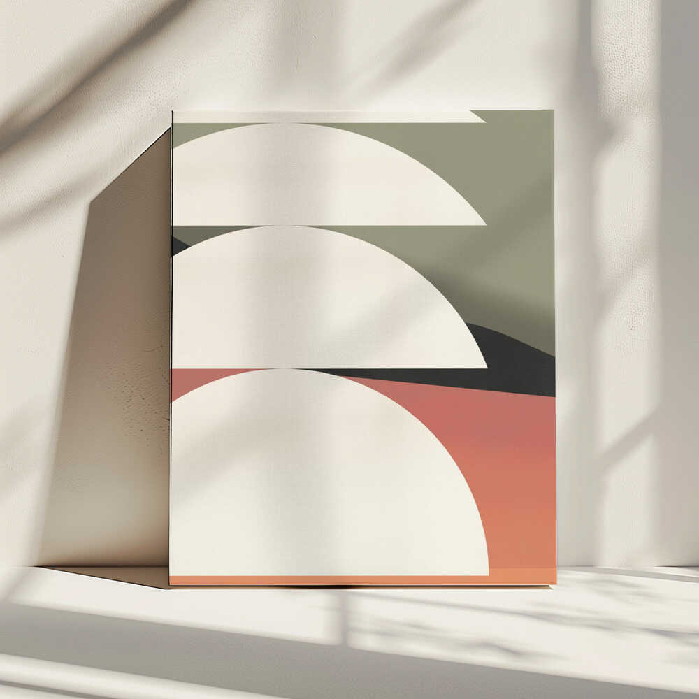 Breites geometrisches Muster | Leinwand