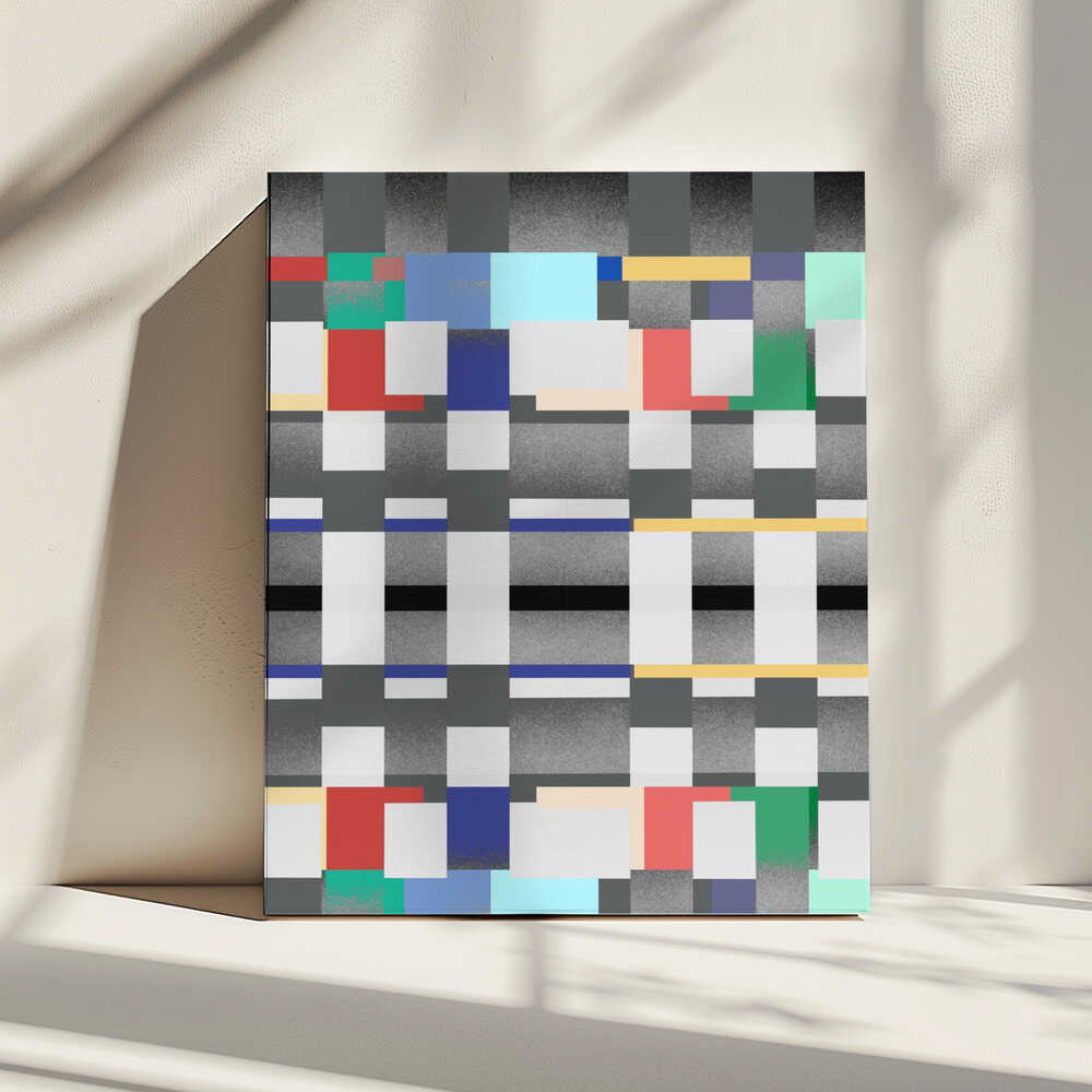 Abstract Design With A Grid Like Pattern | Canvas