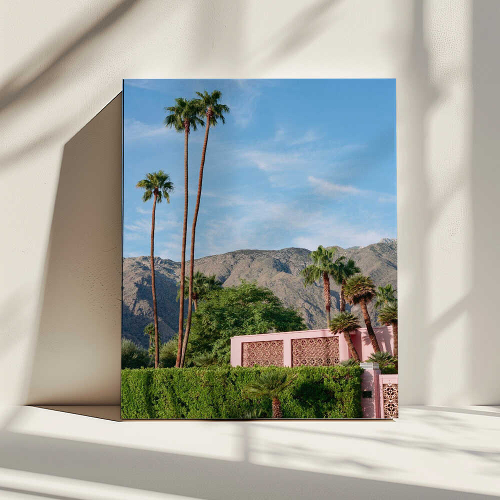 Maison rose de Palm Springs | Toile
