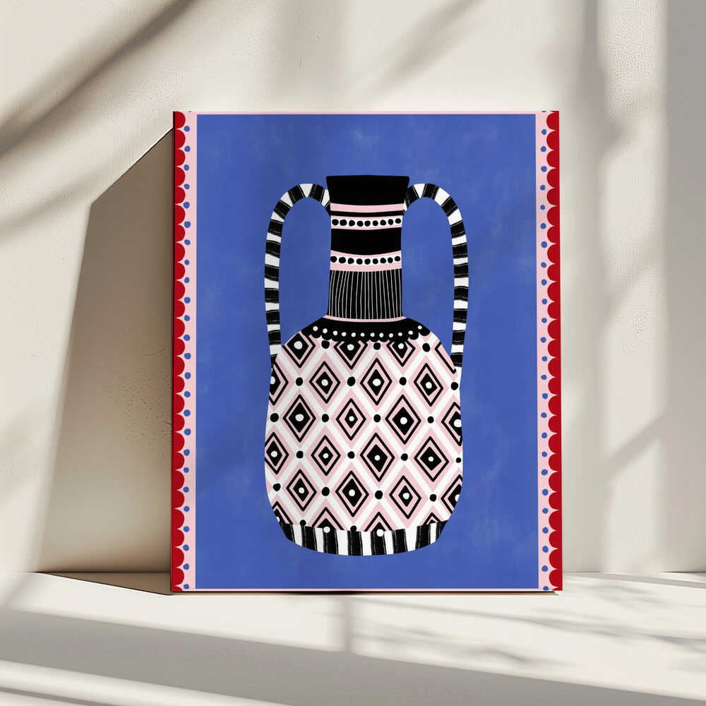 Geometrische Muster und kräftige Farben | Leinwand