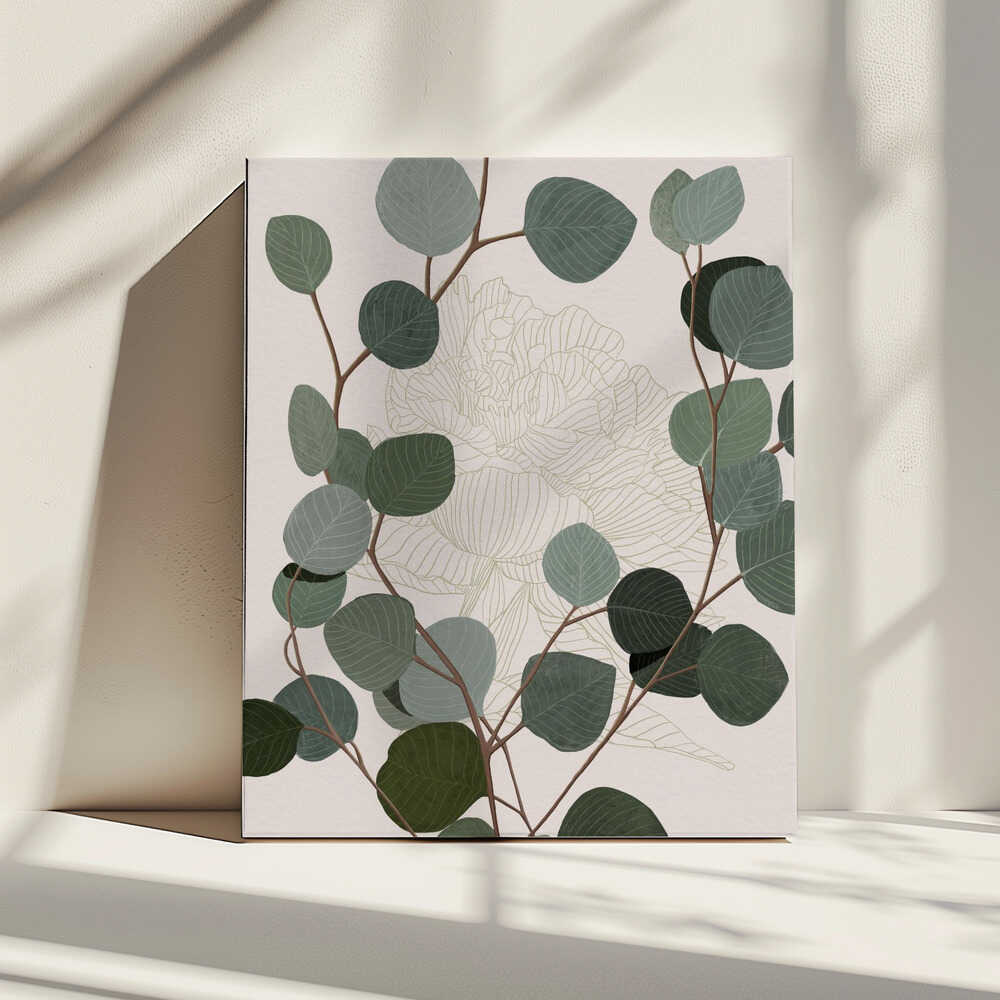 Runder Eukalyptus | Leinwand