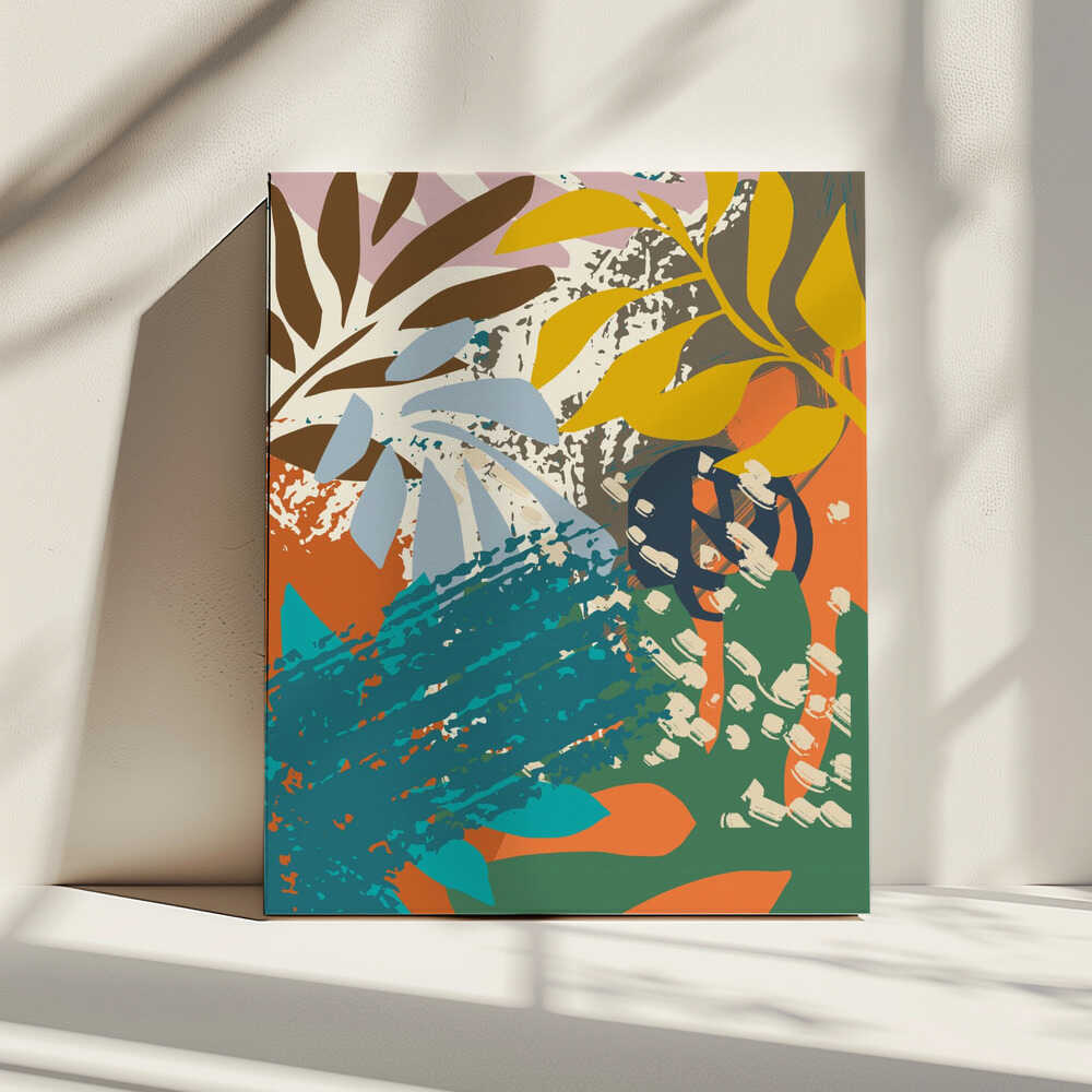 Abstract Leaves Close Up 1 | Canvas