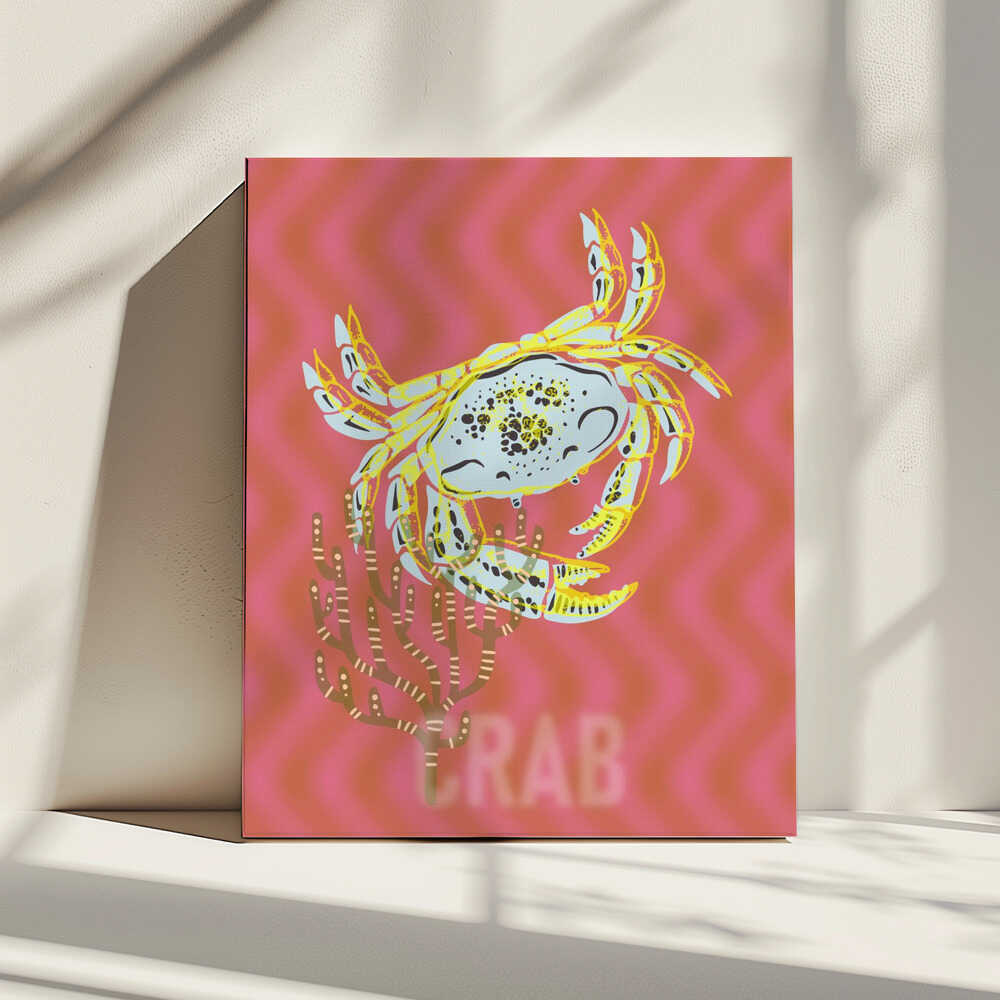 La joie du crabe de Neptune | Toile